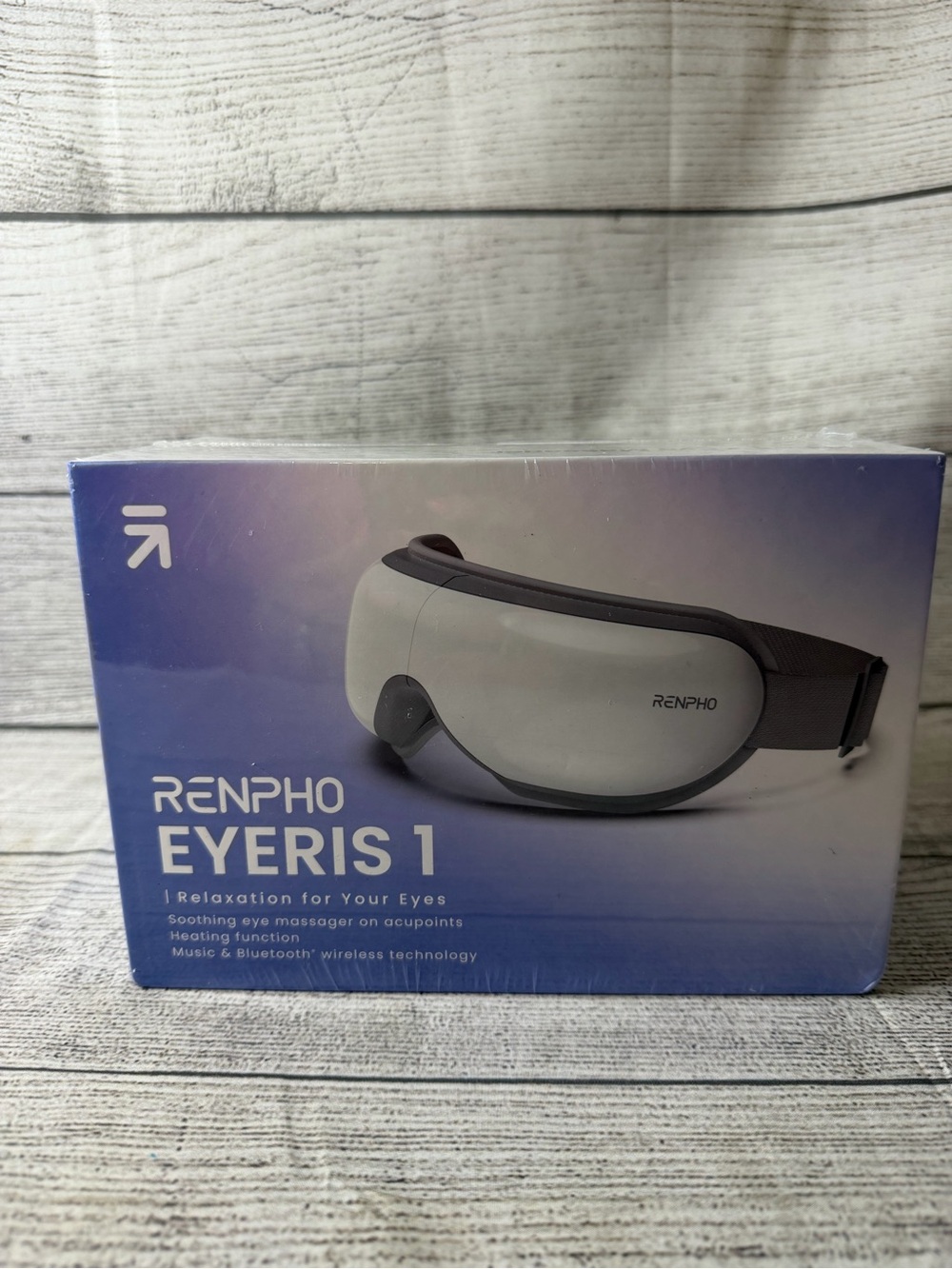 Eyeris 1 White Eye Massager with Heating & Bluetooth